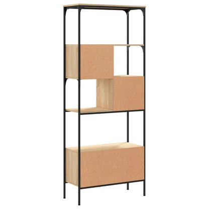 Bookcase 5-Tier Sonoma Oak 76x33x188,5 cm Engineered Wood