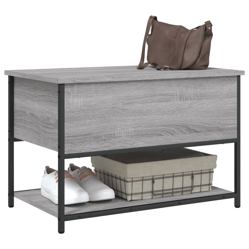 Storage Bench Grey Sonoma 70x42,5x47 cm Engineered Wood