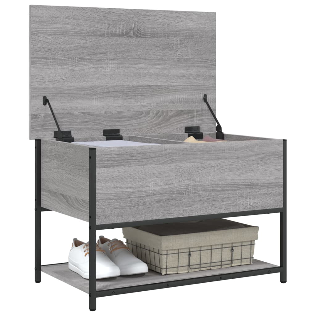 Storage Bench Grey Sonoma 70x42,5x47 cm Engineered Wood