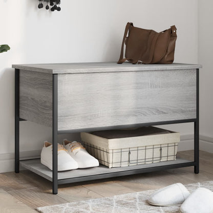 Storage Bench Grey Sonoma 70x42,5x47 cm Engineered Wood