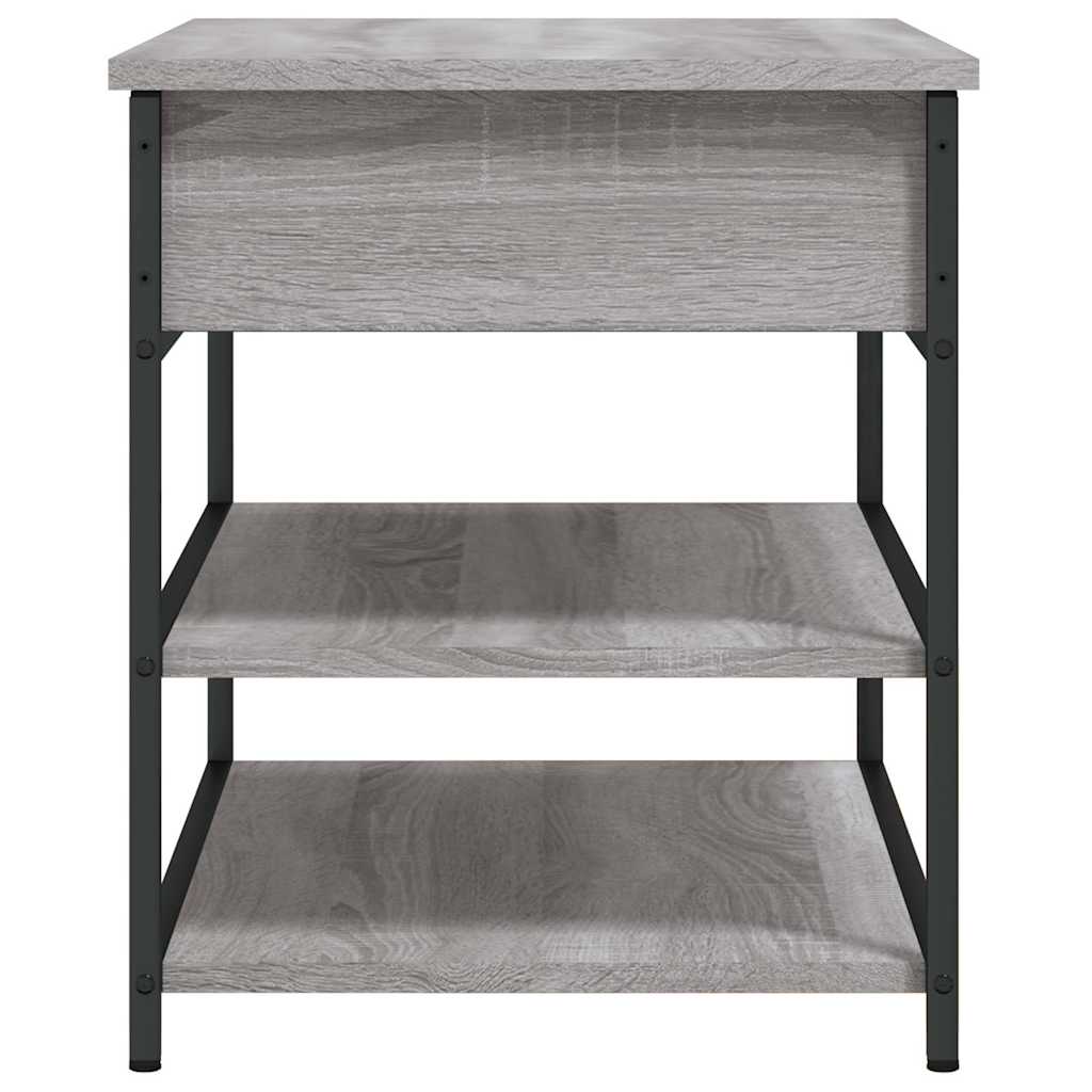 Shoe Bench Grey Sonoma 70x42.5x50 cm Engineered Wood
