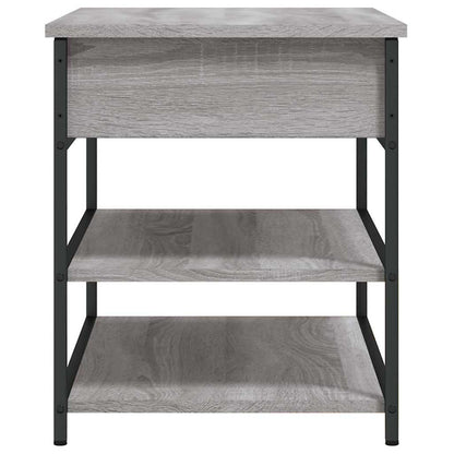 Shoe Bench Grey Sonoma 70x42.5x50 cm Engineered Wood