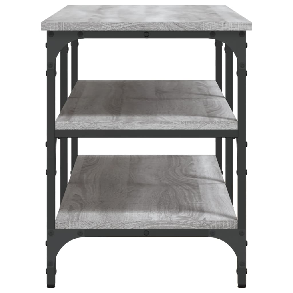Shoe Bench Grey Sonoma 100x38,5x49 cm Engineered Wood