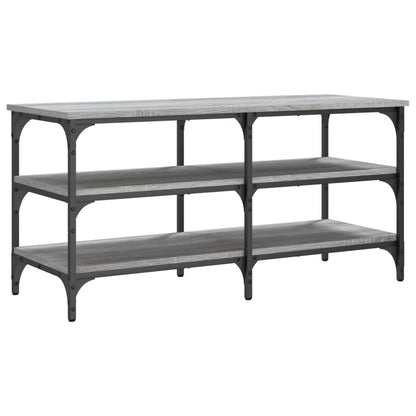 Shoe Bench Grey Sonoma 100x38,5x49 cm Engineered Wood