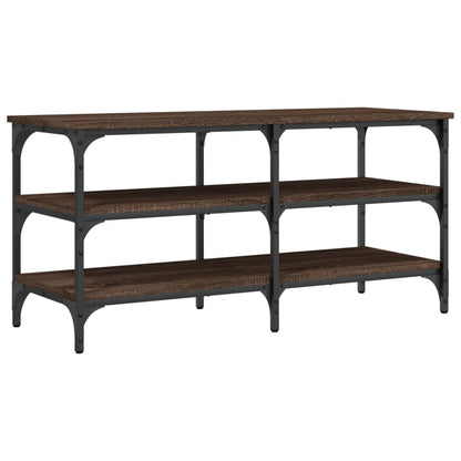 Shoe Bench Brown Oak 100x38,5x49 cm Engineered Wood
