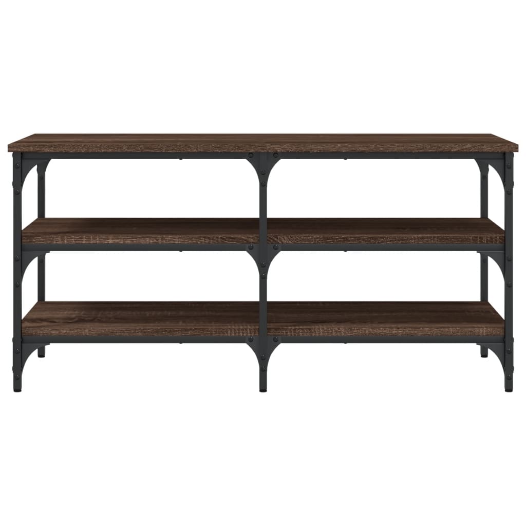 Shoe Bench Brown Oak 100x38,5x49 cm Engineered Wood