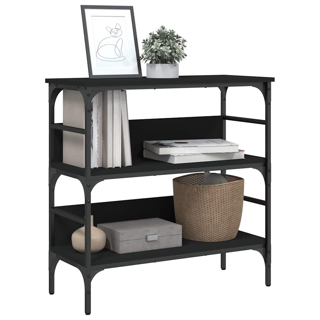 Console Table | Black | Engineered Wood, Metal | 75 x 32 x 75 cm