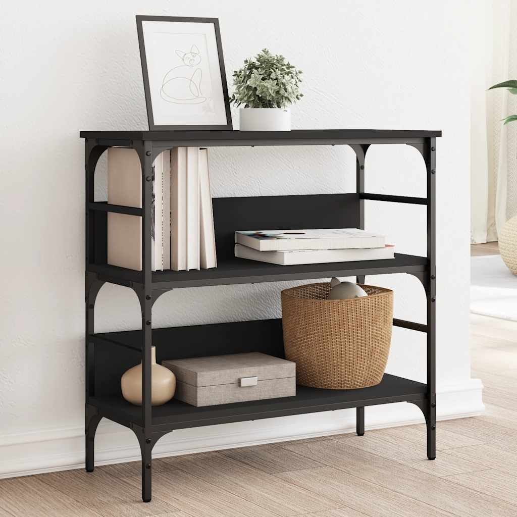 Console Table | Black | Engineered Wood, Metal | 75 x 32 x 75 cm