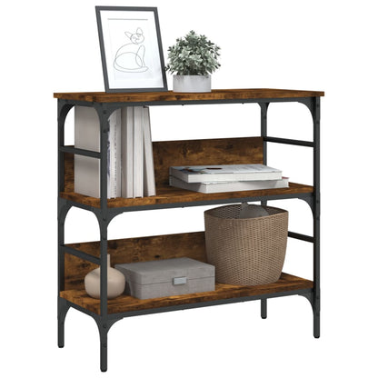 Console Table Smoked Oak 75x32x75 cm Engineered Wood