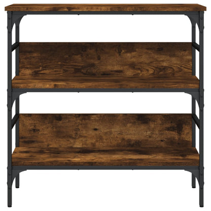 Console Table Smoked Oak 75x32x75 cm Engineered Wood