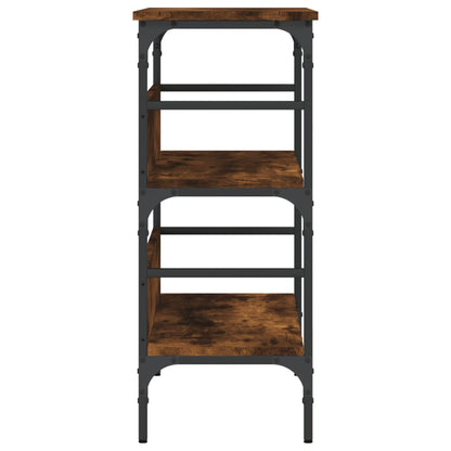 Console Table Smoked Oak 75x32x75 cm Engineered Wood