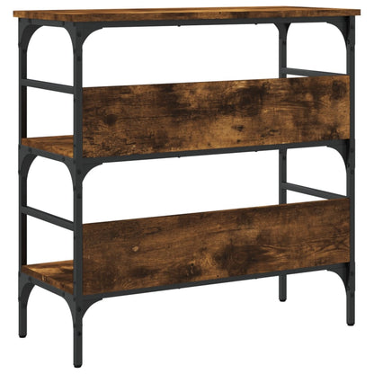 Console Table Smoked Oak 75x32x75 cm Engineered Wood