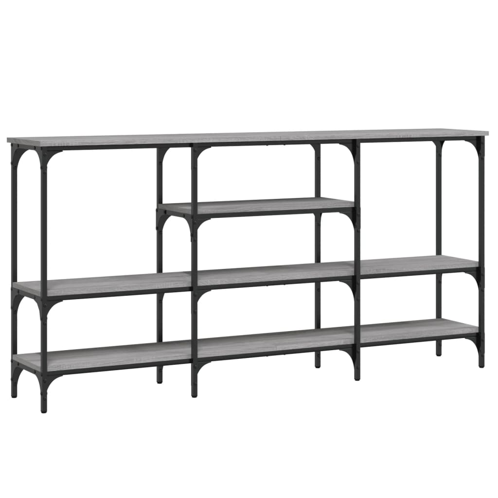 Console Table Grey Sonoma 160x29x80 cm Engineered Wood