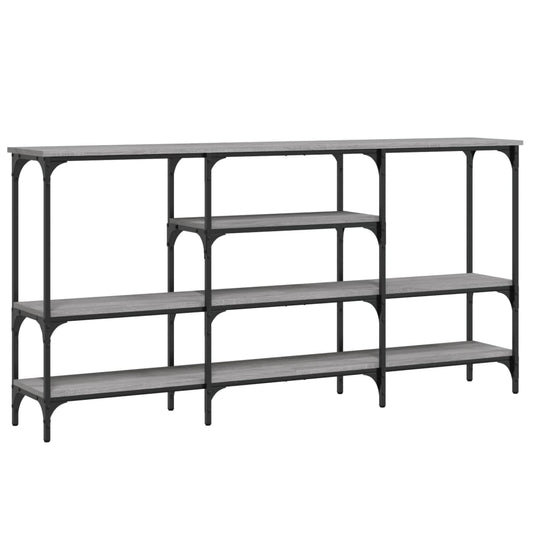 Console Table Grey Sonoma 160x29x80 cm Engineered Wood