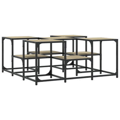 Coffee Table Sonoma Oak 91x91x40 cm Engineered Wood