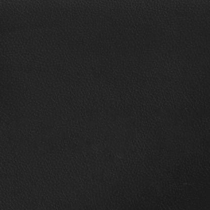 Bed Frame without Mattress "Hvar" Black 90x190 cm Single Faux Leather