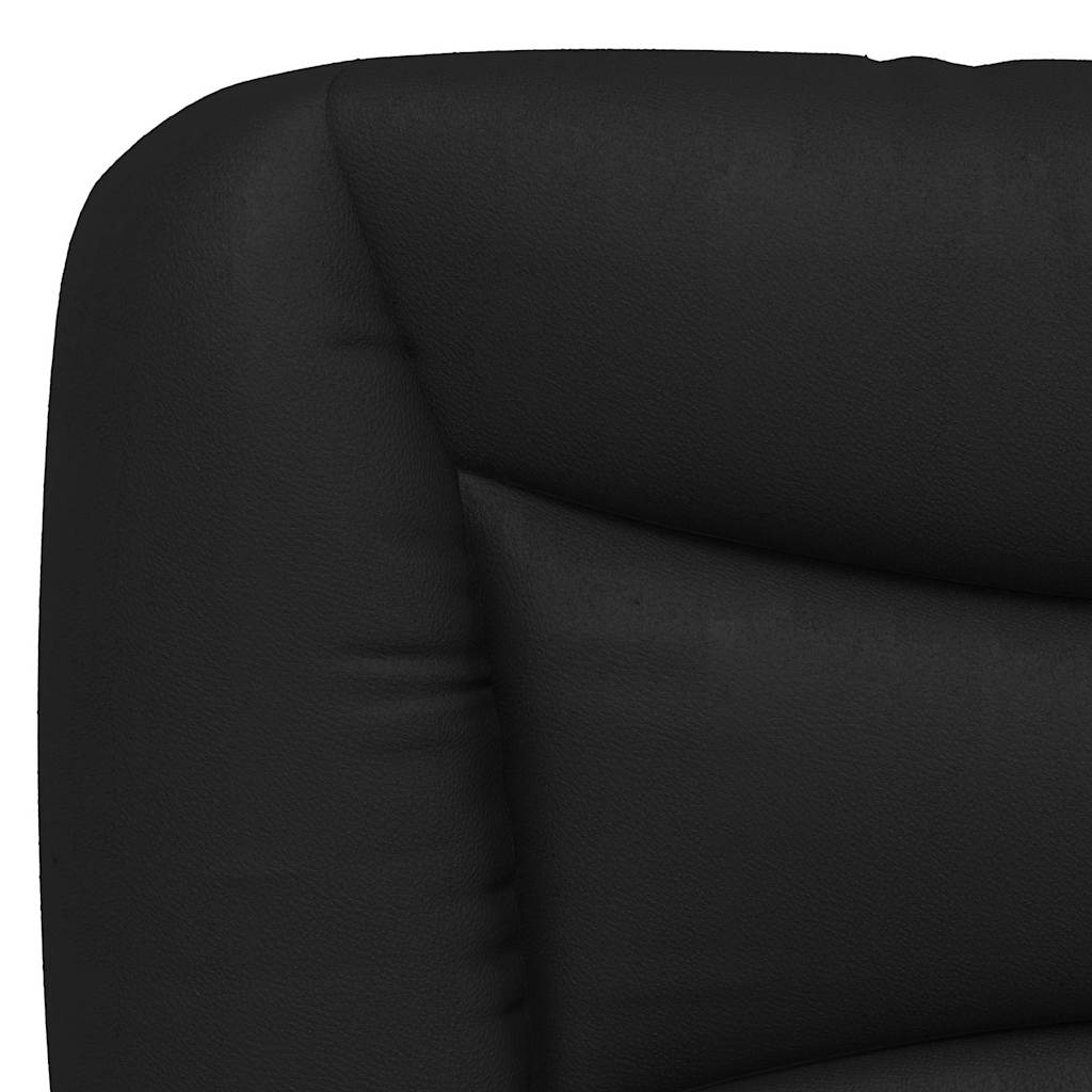 Bed Frame without Mattress "Hvar" Black 180x200 cm Super King Faux Leather