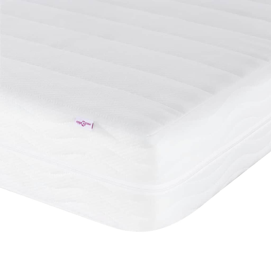 Bed with Mattress "Dover" Dark Grey Single Fabric