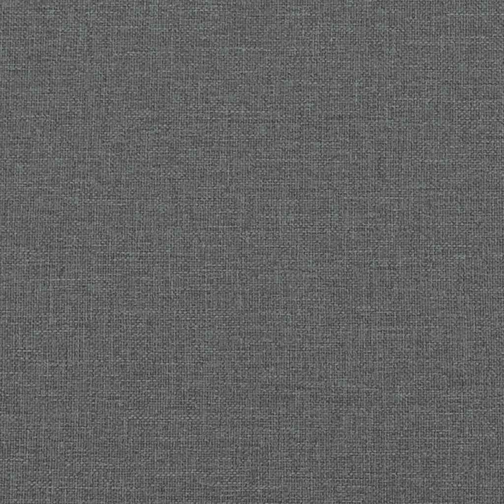 Bed with Mattress "Dover" Dark Grey Single Fabric