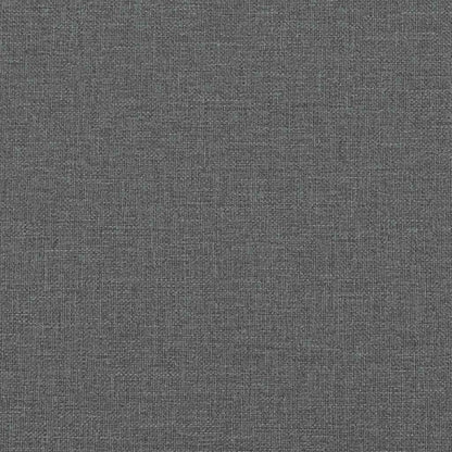 Bed with Mattress "Dover" Dark Grey Single Fabric