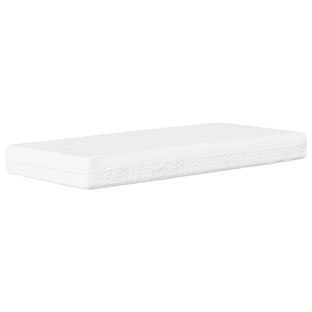 Bed with Mattress "Dover" Black Single Fabric
