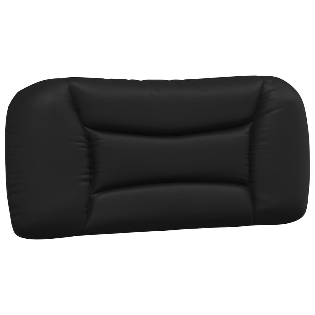Bed with Mattress "Hvar" Black and White 90x190 cm Faux Leather