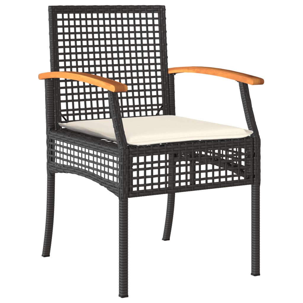 Garden Dining Set | Black, Cream White