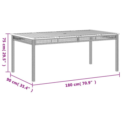 Garden Dining Set | Black, Cream White