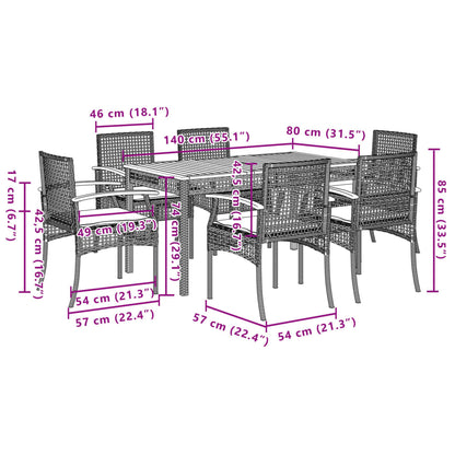 Garden Dining Set | Grey