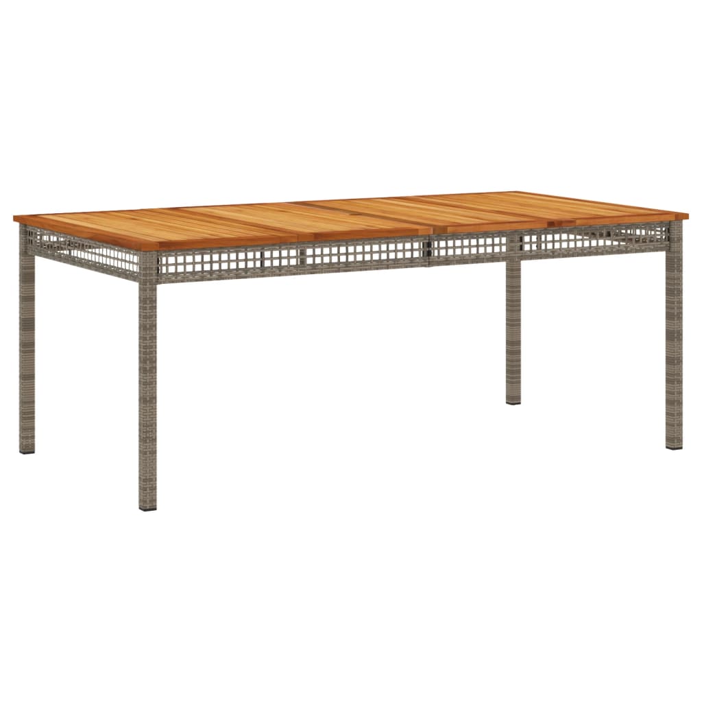 Garden Dining Set | Grey | PE rattan | One size | UV-resistant materials