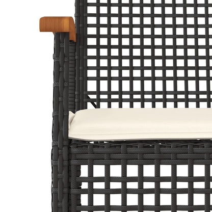 Garden Dining Set | Black, Cream White