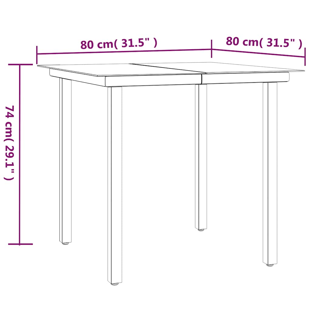 5 Piece Garden Dining Set with Cushions Black Poly Rattan