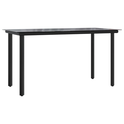 Garden Dining Set | Black | PE Rattan | Medium | Removable Covers