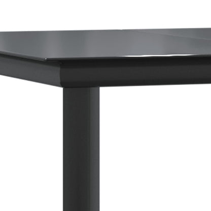 Garden Dining Set | Black | PE Rattan | Medium | Removable Covers