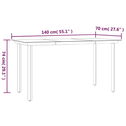 Garden Dining Set | Black | PE Rattan | Medium | Removable Covers
