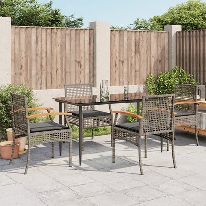 Garden Dining Set | Grey, Black, Dark Grey