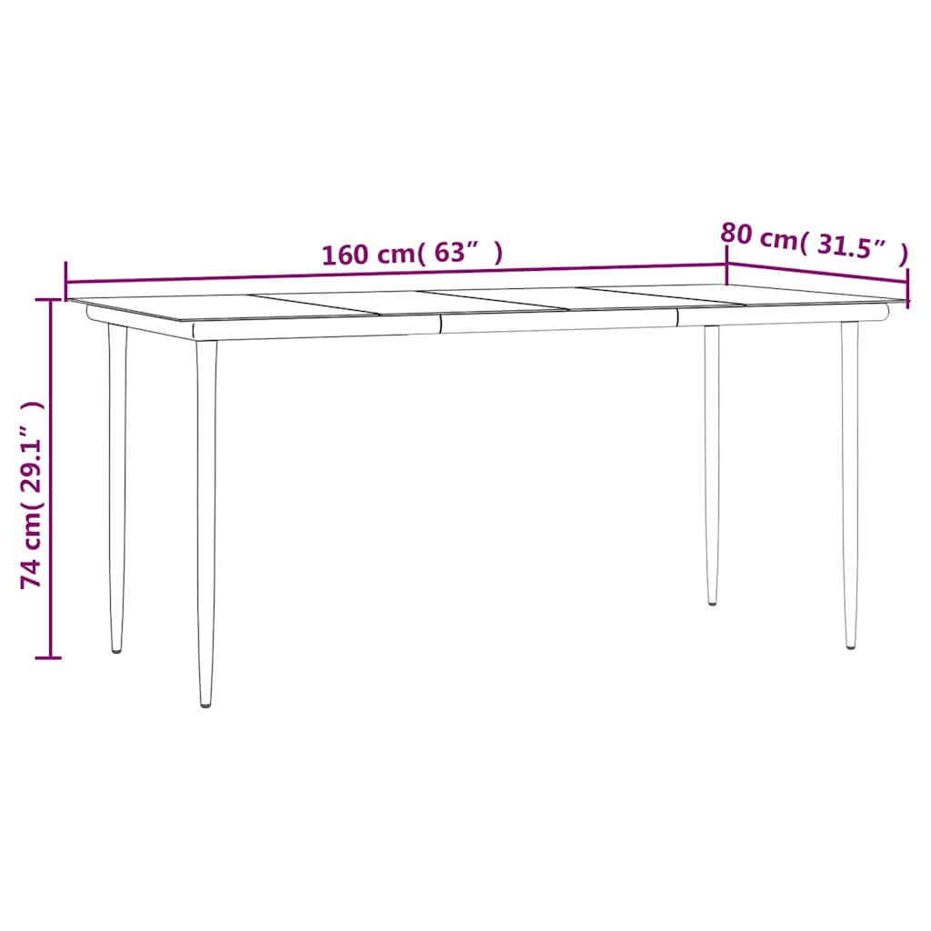 5 Piece Garden Dining Set with Cushions Grey Poly Rattan