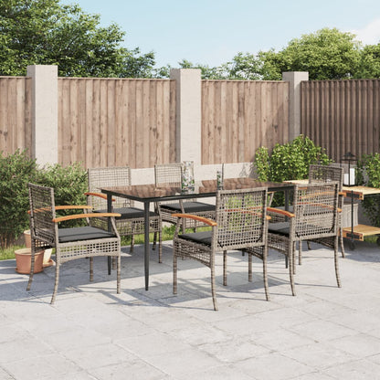 Garden Dining Set | Grey, Black