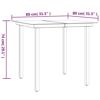 Garden Dining Set | Grey | PE Rattan | UV-Proof Materials