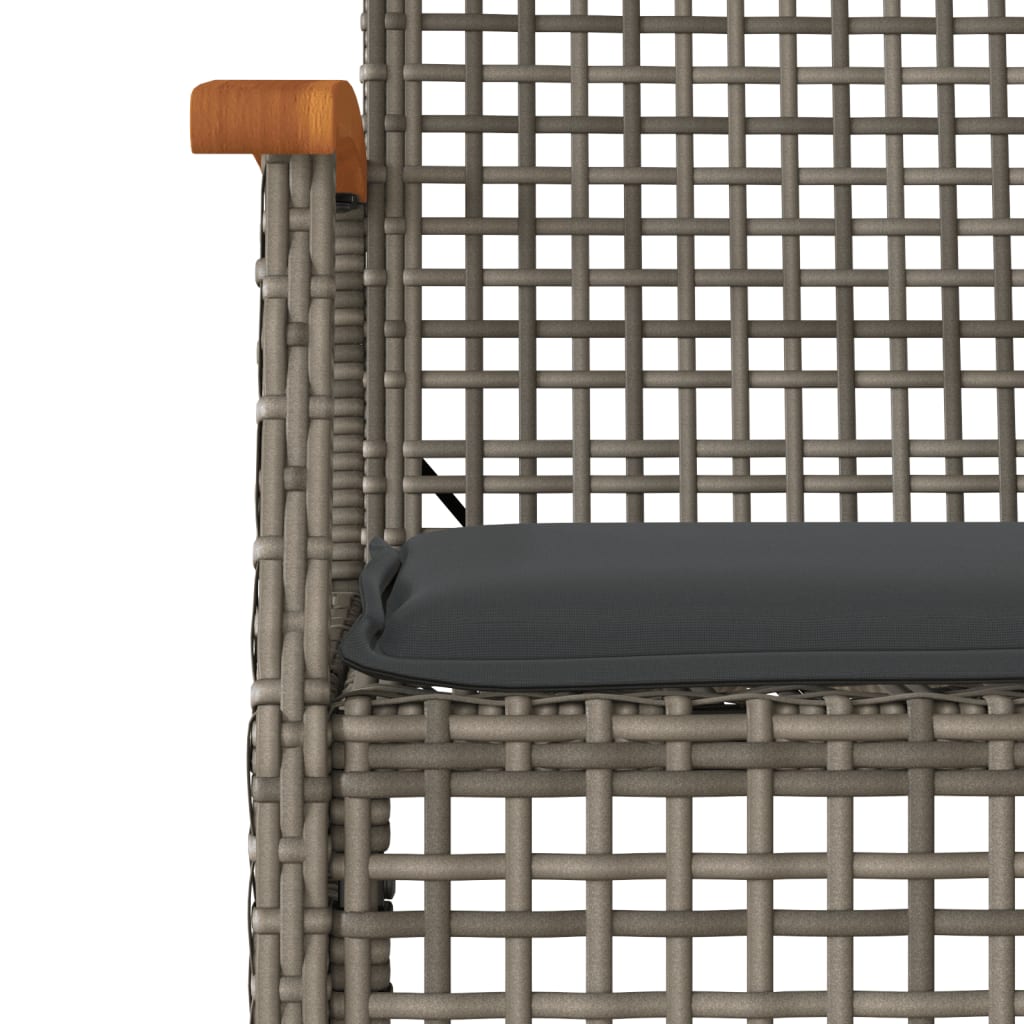 Garden Dining Set | Grey, Black