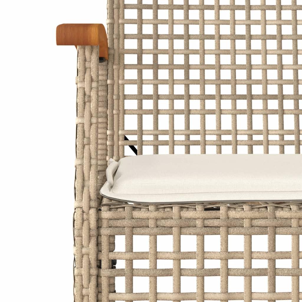 Garden Dining Set | Beige | PE Rattan | Medium | Removable Covers