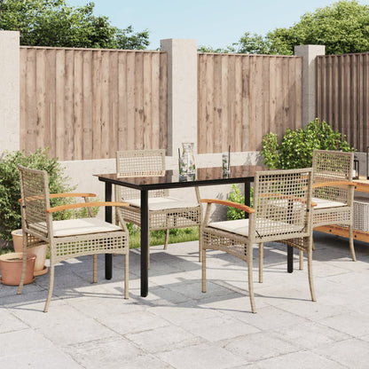 Garden Dining Set | Beige, Black, Cream