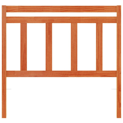 Headboard Wax Brown 100 cm Solid Wood Pine