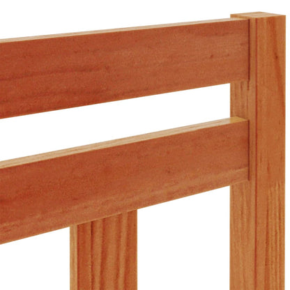 Headboard Wax Brown 100 cm Solid Wood Pine
