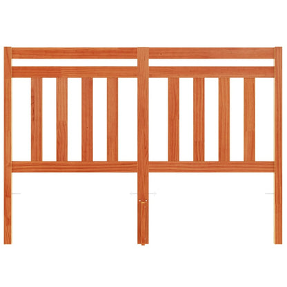 Headboard Wax Brown 135 cm Solid Wood Pine