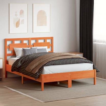 Headboard | Wax Brown | Solid Pine Wood | 135 cm | Headboard