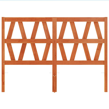 Headboard Wax Brown 135 cm Solid Wood Pine