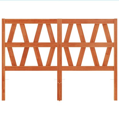 Headboard Wax Brown 160 cm Solid Wood Pine