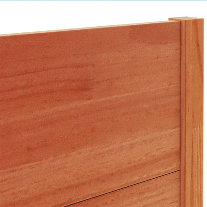 Headboard Wax Brown 100 cm Solid Wood Pine