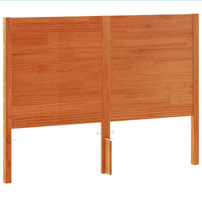Headboard Wax Brown 135 cm Solid Wood Pine